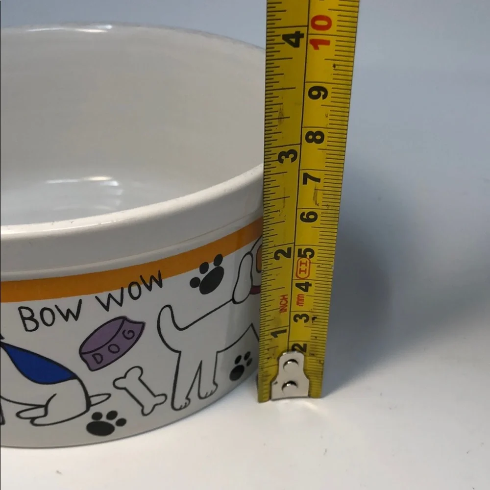 Dog Bowl with Colorful Dog Print